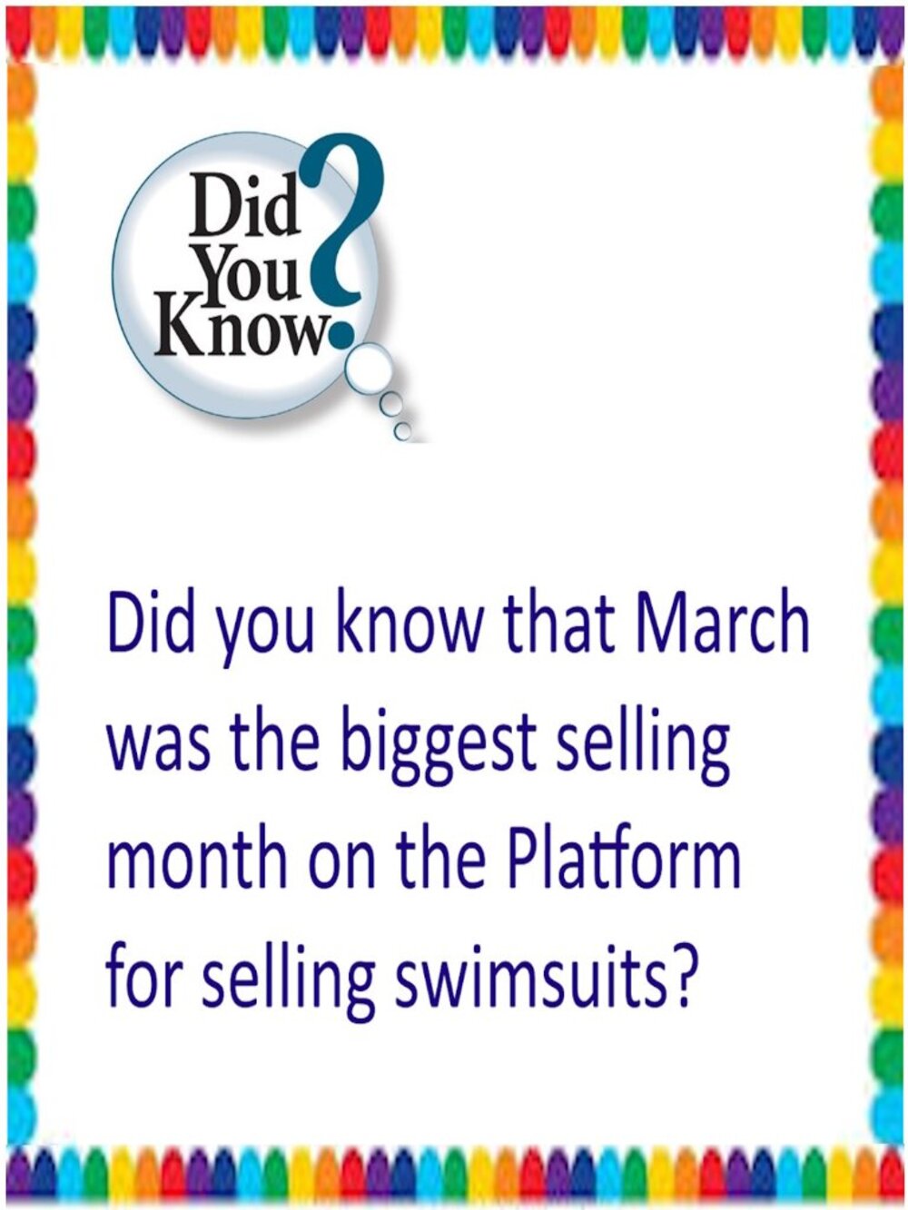 DId You Know March was the Biggest Selling Month on Poshmark for Swimsuits
